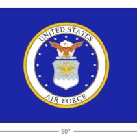 US Air Force Logo Flag - Grommets