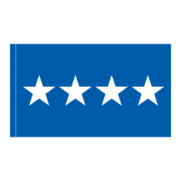 USAF 4 Star General Officer Flag - Pole Hem