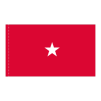 USMC 1 Star General Officer Flag - Pole Hem