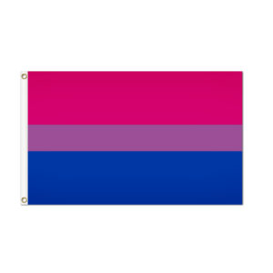 Bisexual Pride Flag Grommets Finish
