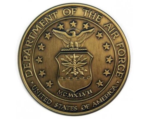 Air Force Challenge Coin Solid Brass 2.5 Inch