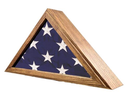 Capitol Flag Case Vintage Oak