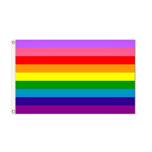 Gilbert Baker Pride Flag Grommets Finish
