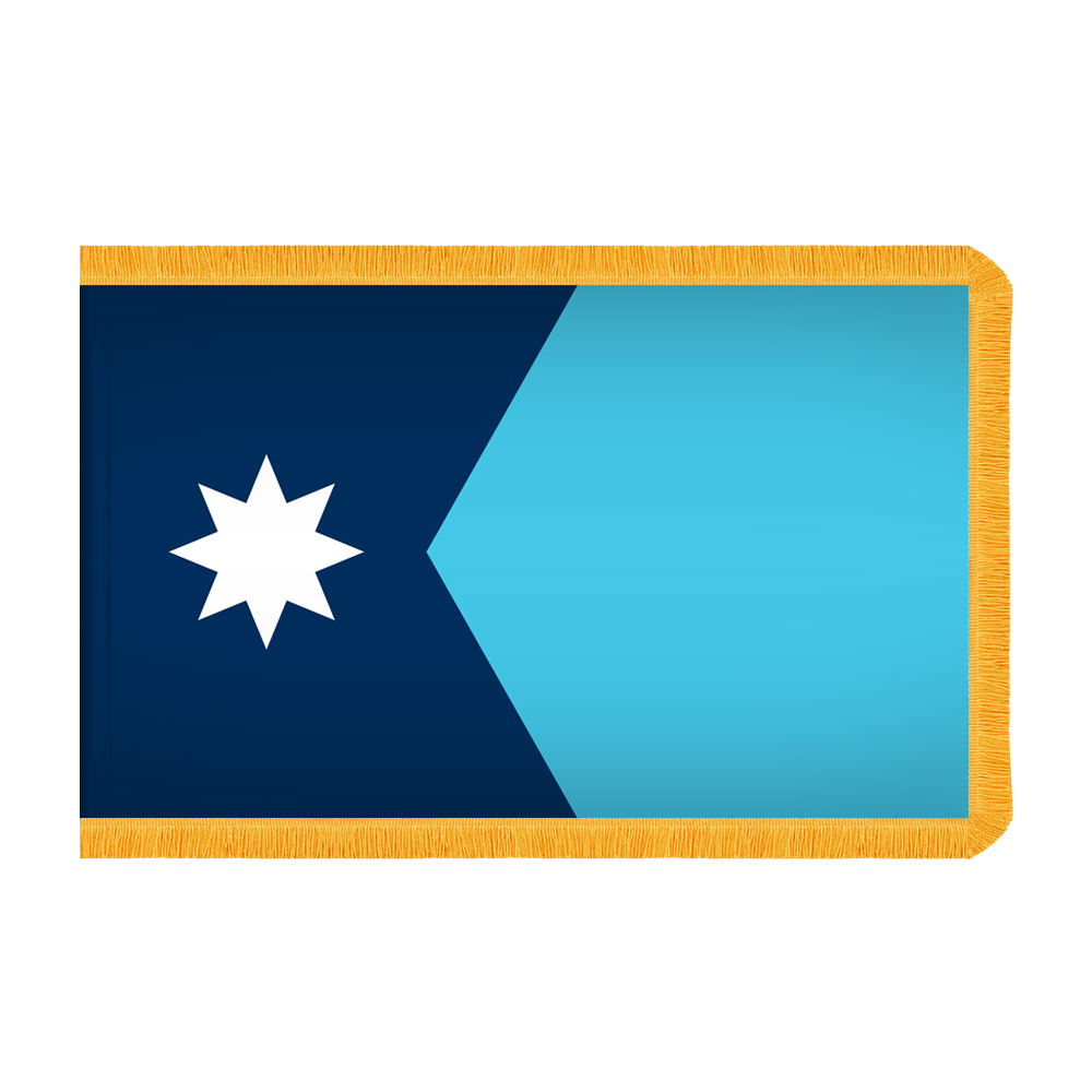 Minnesota Flag - Fringe 14 Minnesota Flag Fringe Finish