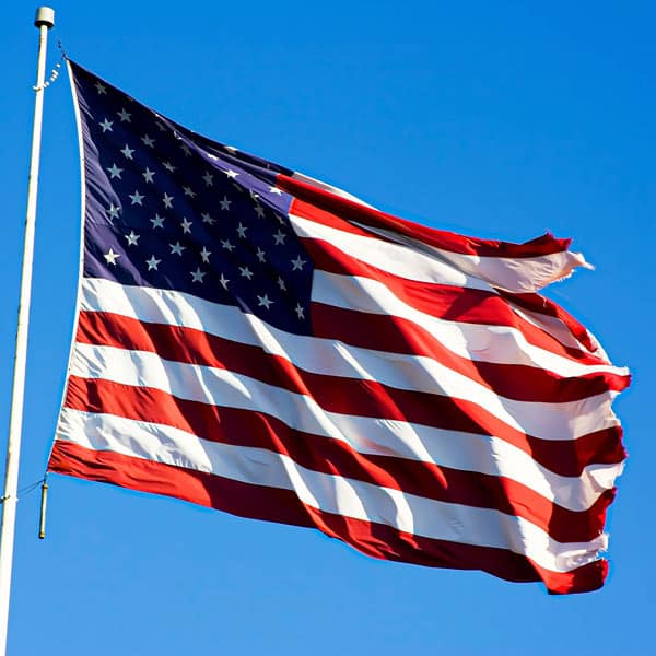 Tattered American Flag Repairable