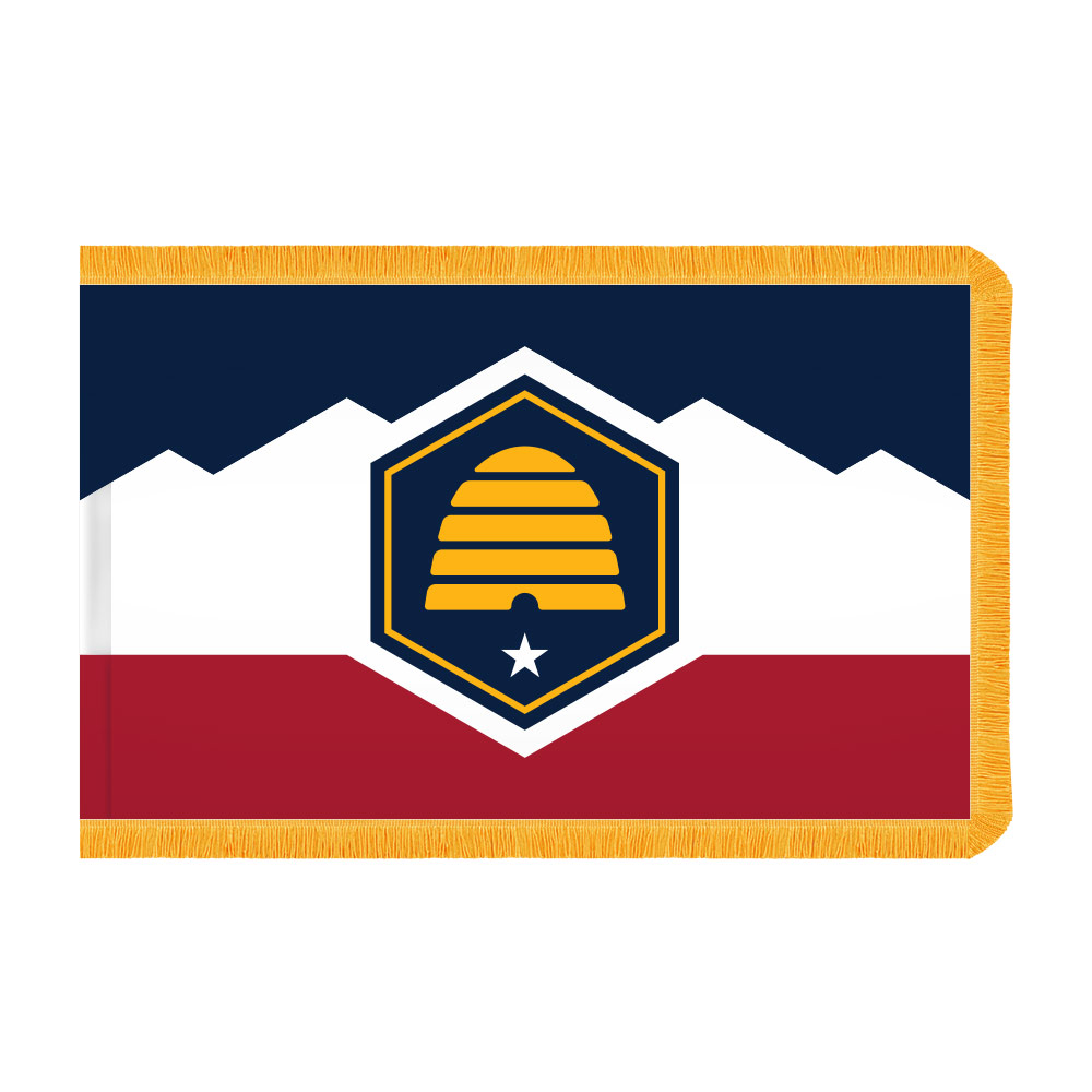 Utah Flag - Fringe 2 Utah Flag Fringe Finish