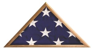 Veteran Flag Case Vintage Oak