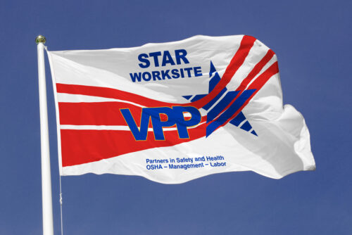 OSHA VPP Star Worksite Flag Grommets