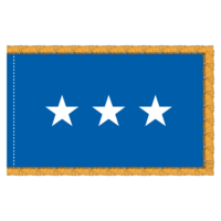 USAF 3 Star General Officer Flag - Fringe