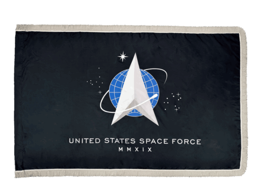 United States Space Force Flag Fringe Finish