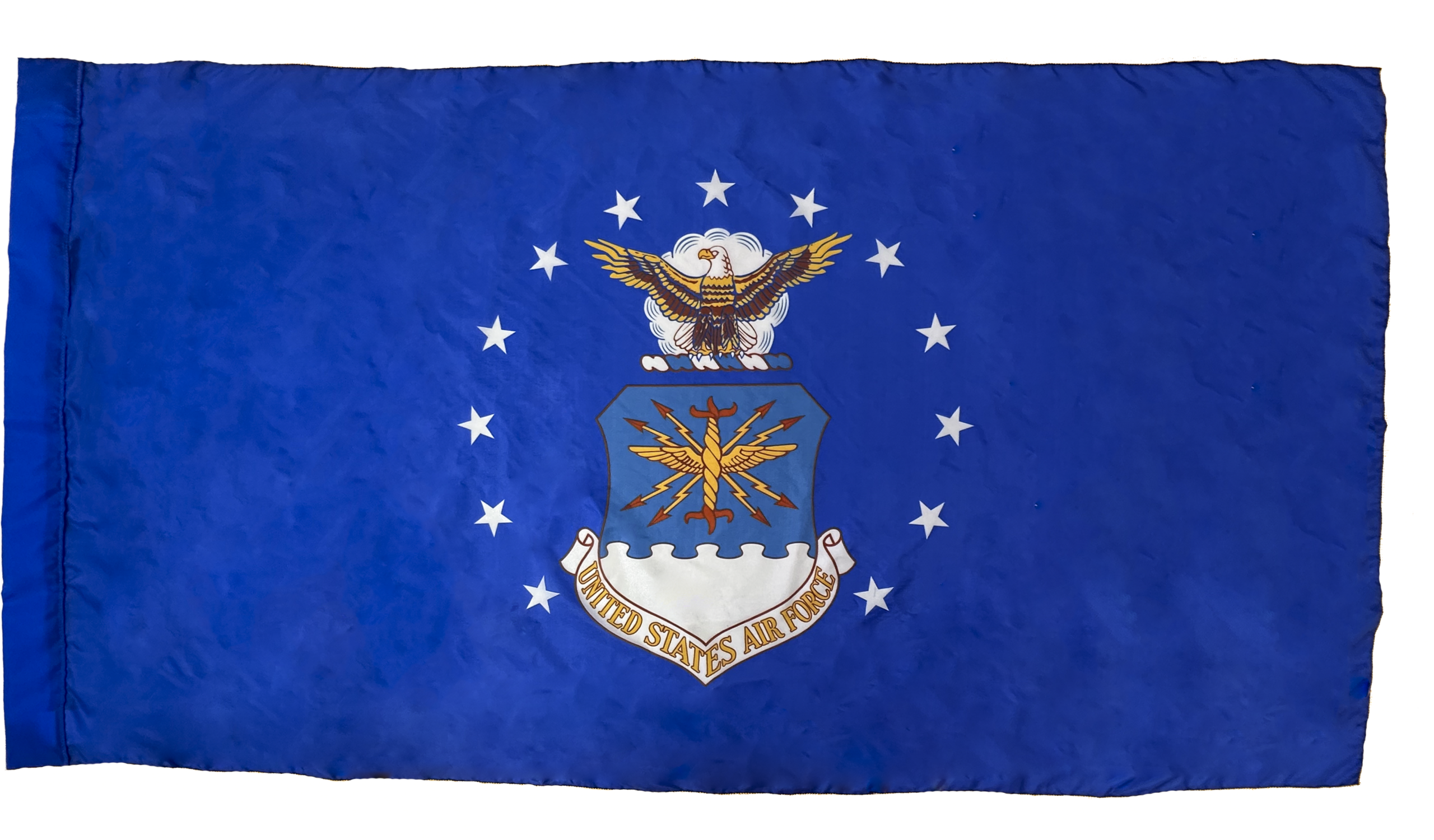 US Air Force Flag - Pole Hem 2 US Air Force Flag Pole Hem Finish