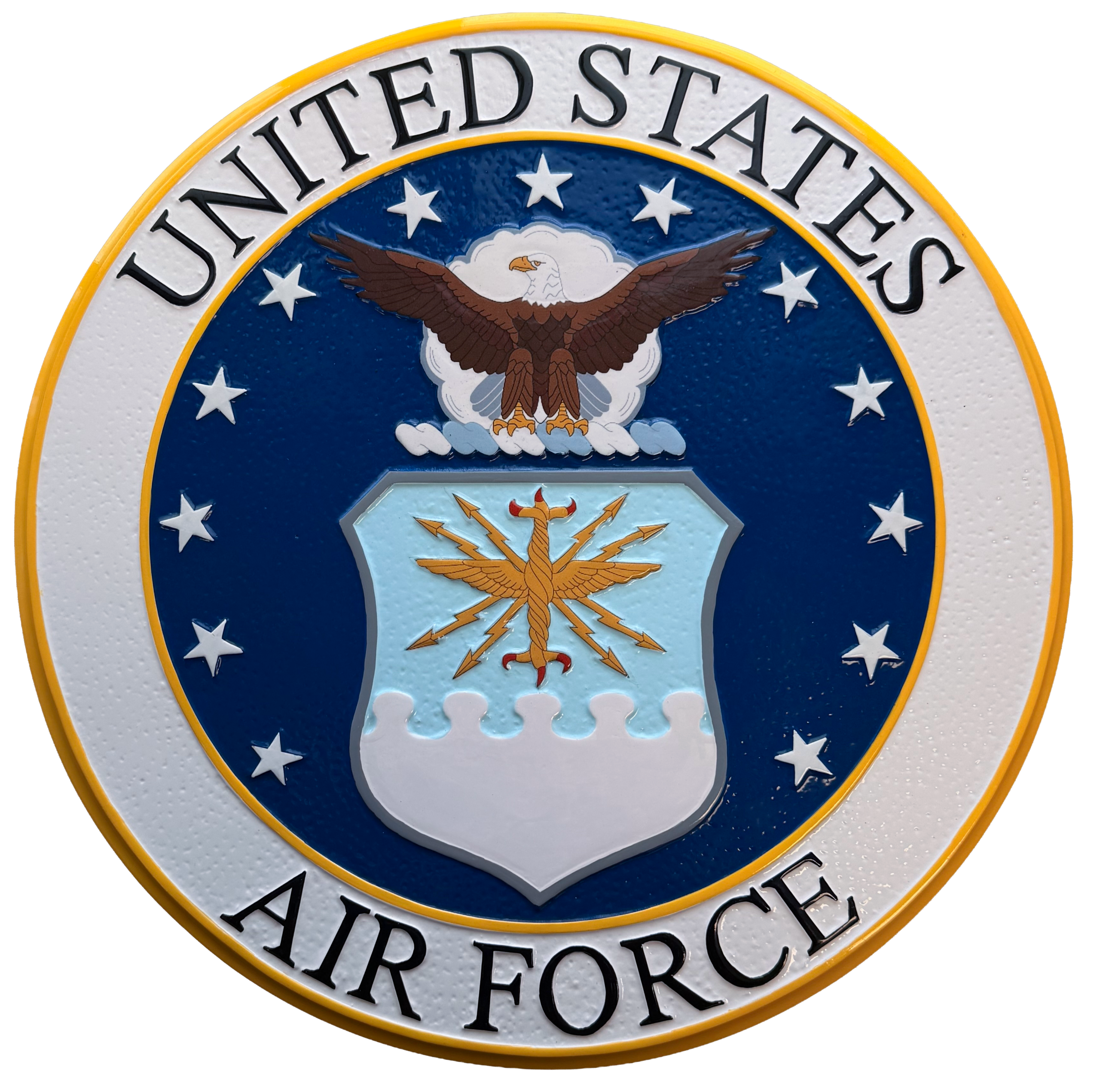 Air Force Wall Seal - Painted Wood 2 Air Force Wall Seal Painted Wood Finish