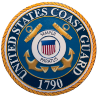 Coast Guard Wall Seal - Painted Wood